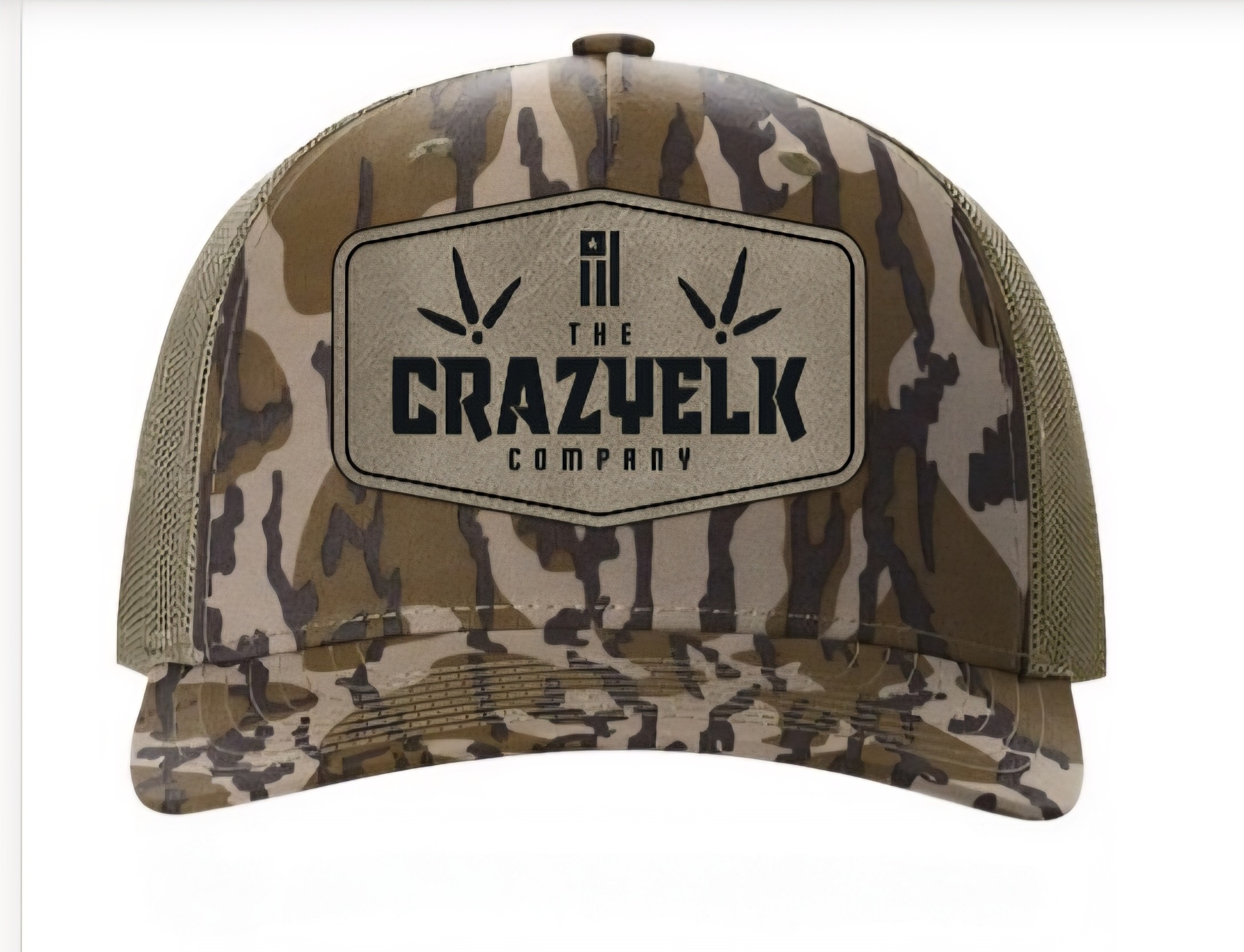 Crazyelk Turkey hat in Bottomlands camo/ Olive