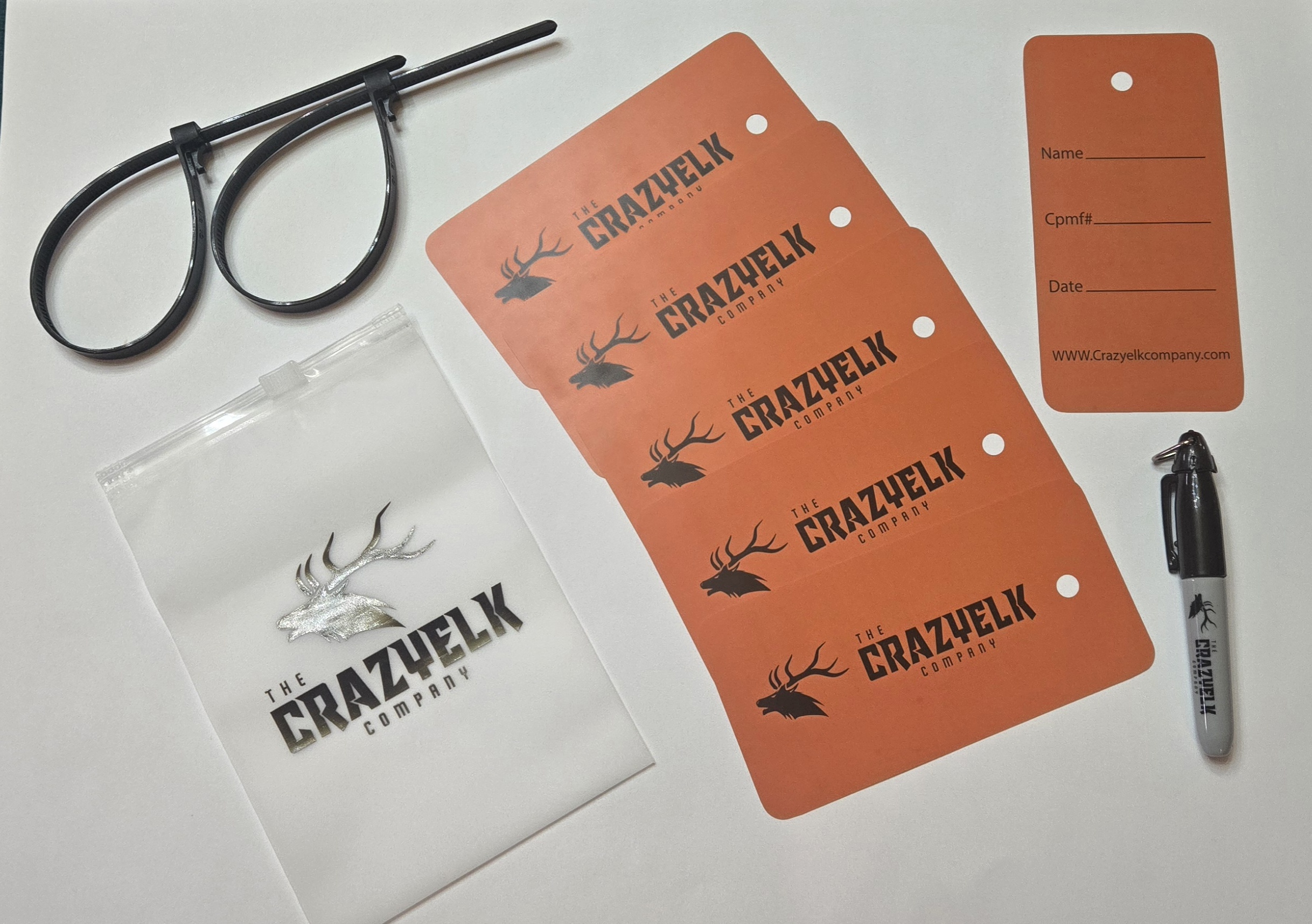 CrazyElk E-Tag  System 6-pack